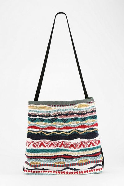 Urban Outfitters Urban Renewal Sweater Stripe Bucket Bag in Multicolor ...