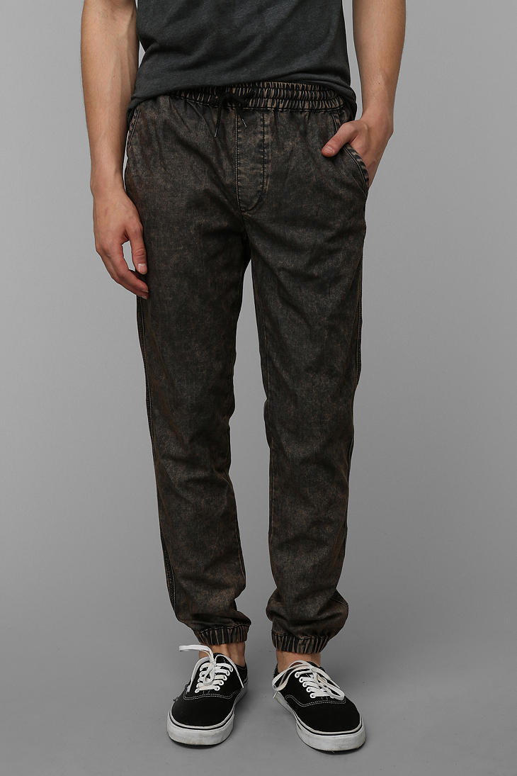 Urban Outfitters Your Neighbors Denim Jogger Pant in Black for Men ...