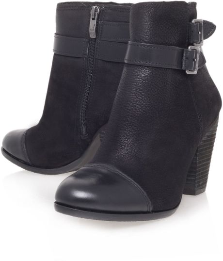 vince camuto black high heel boots