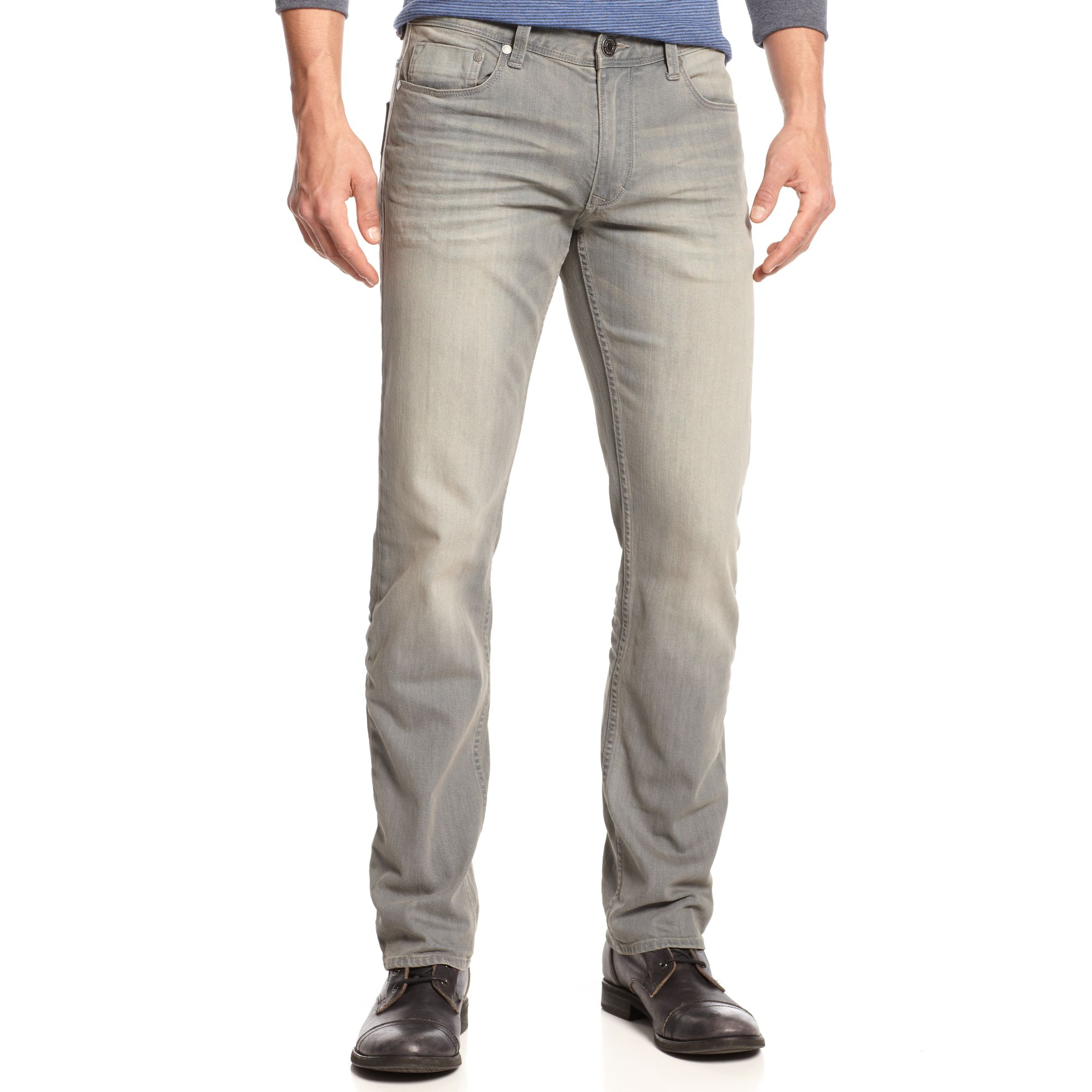 Calvin Klein Jeans Grey Wash Jeans in Gray for Men (Grey) Lyst
