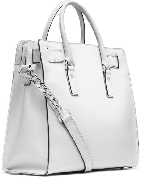 michael kors optic white tote