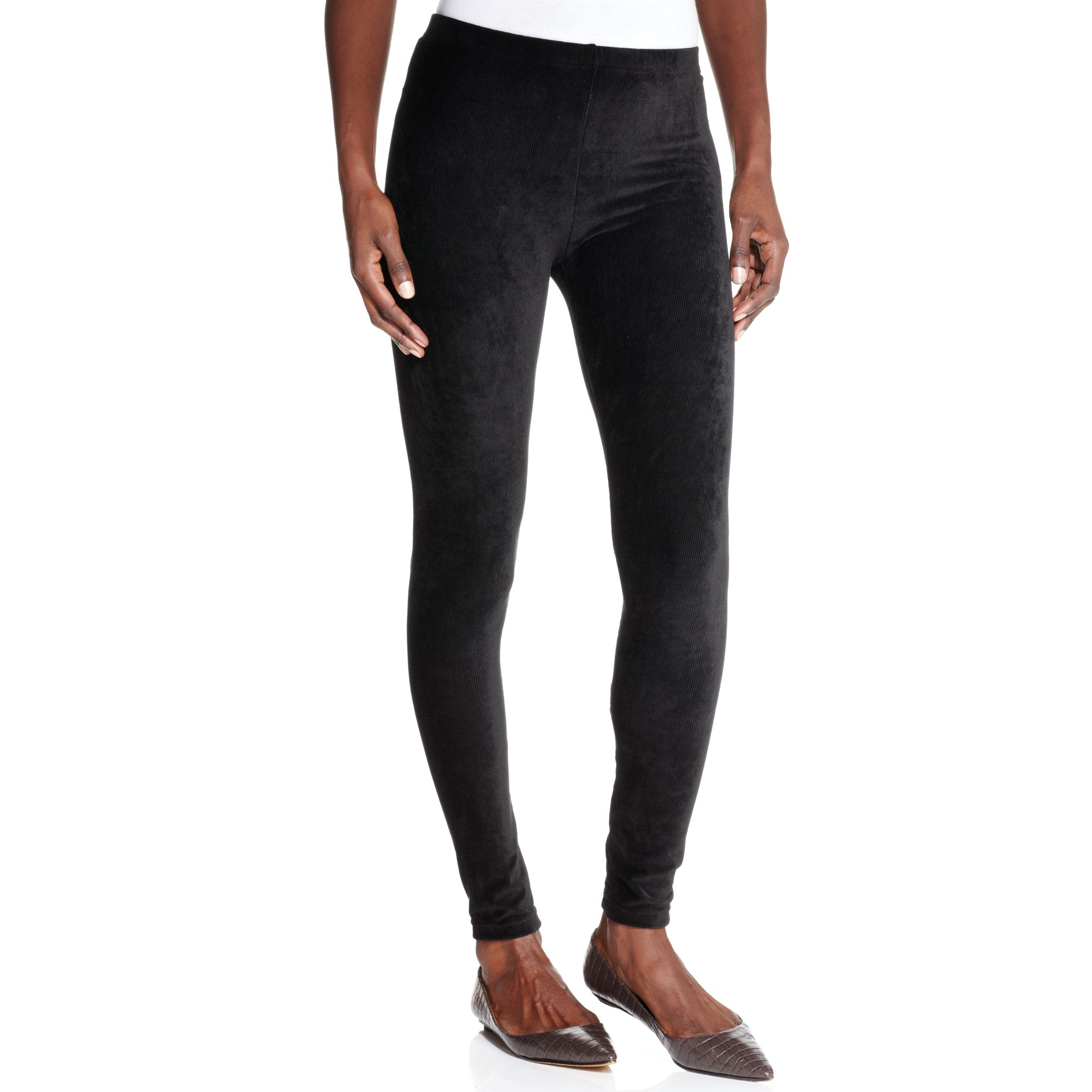 Jessica Simpson Corduroy Leggings in Black Lyst