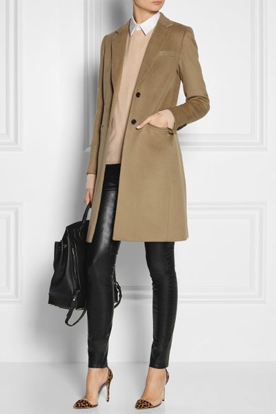 Joseph Man Wool and Cashmere blend Coat in Brown | Lyst
