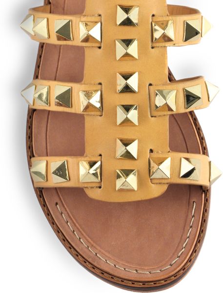 nude gladiator sandals