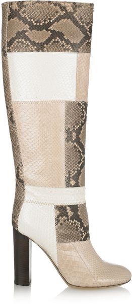 python print knee high boots