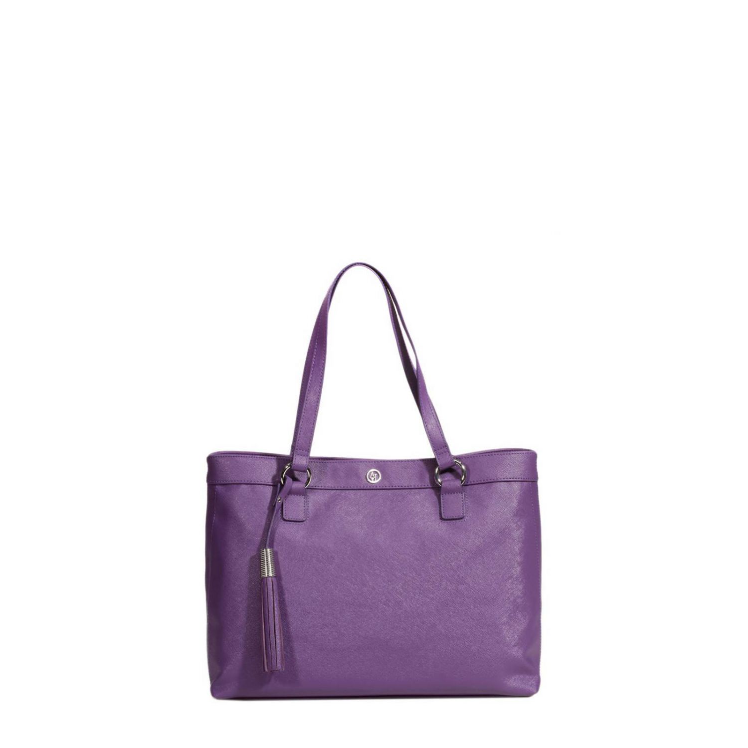 Armani Jeans Handbag Saffiano Leather Shopping Bag in Purple (Violet) Lyst