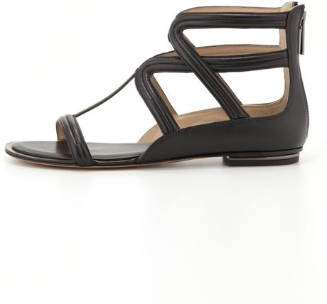 Michael Kors Hunter Gladiator Sandal in Black | Lyst