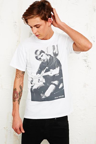 Urban Outfitters Paul Weller T Shirt in White for Men | Lyst