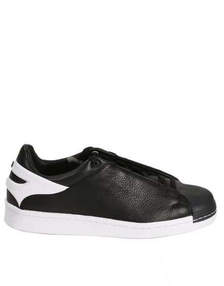 Y3 Yohji Yamamoto Shoes Smooth Star Leather in Black for Men | Lyst