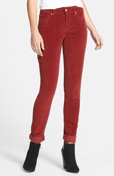 red corduroy pants