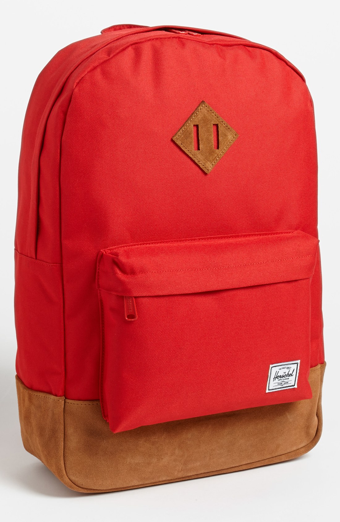 Herschel Supply Co. Heritage Plus Leather Trim Backpack in Red for Men