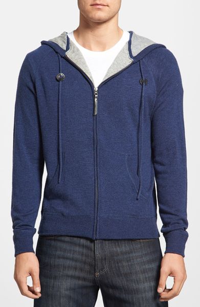 Diamonds 'Americana' Wool Zip Hoodie in Blue for Men (Navy) | Lyst