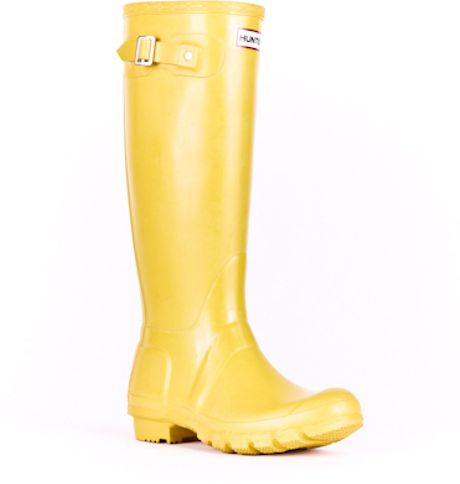 Hunter Original Tall Rain Boots In Yellow For Men 