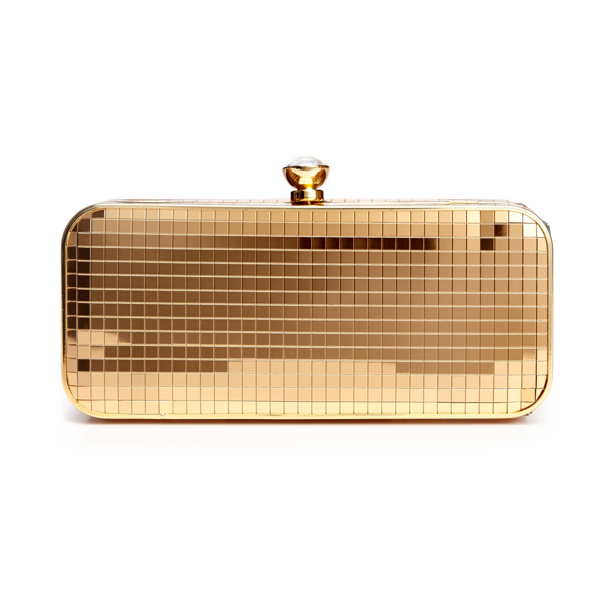 la regale gold clutch