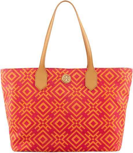 ... Canvas Tote Bag Pinkorange in Orange (PINKORANGE PRINT