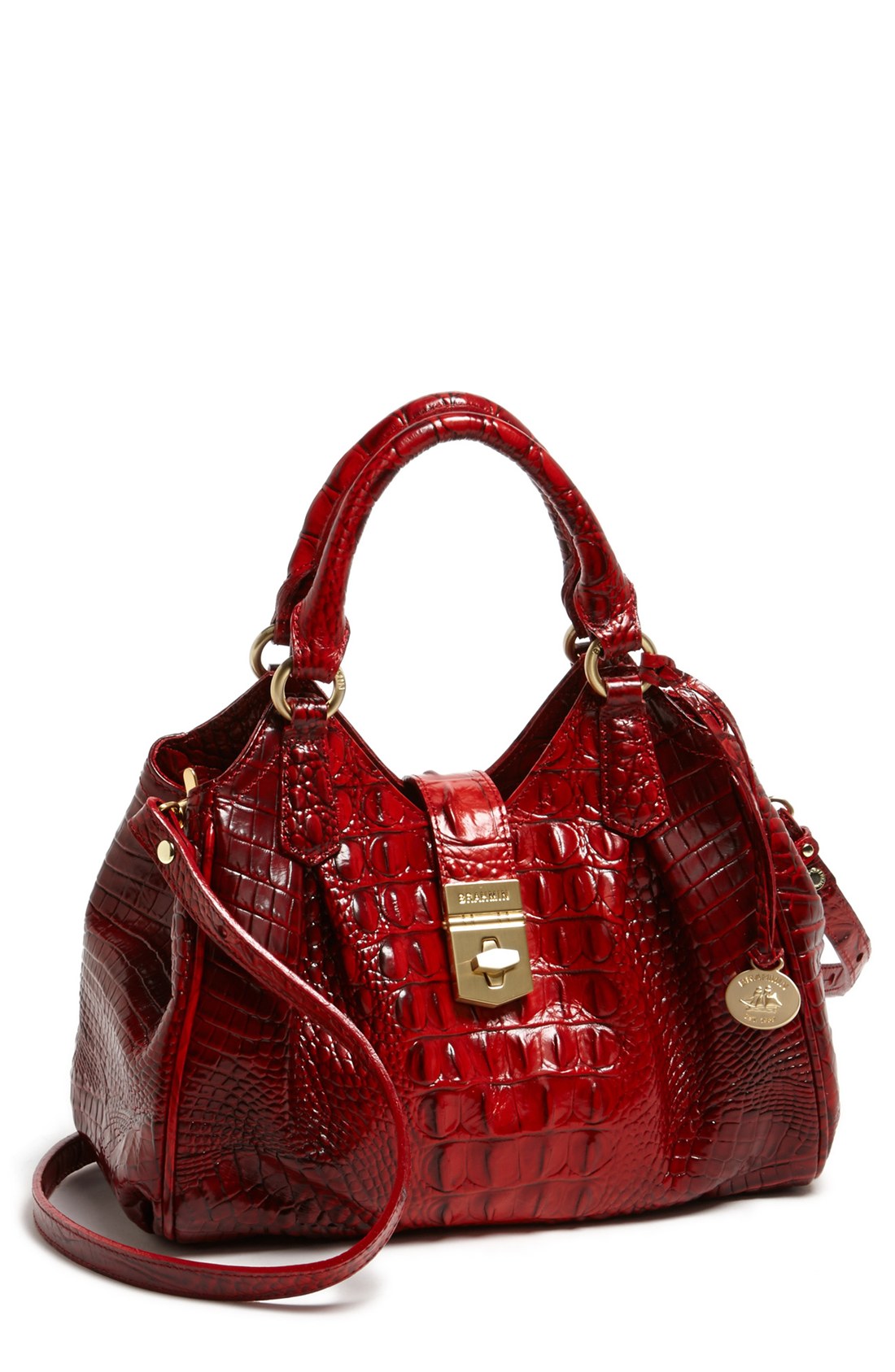 Brahmin Elissa Mini Crossbody Bag in Red (Ruby) | Lyst