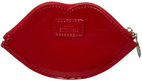 Lulu Guinness Red Lip Coin Purse in Red - Lyst