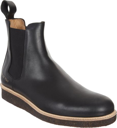 common projects leather chelsea boot