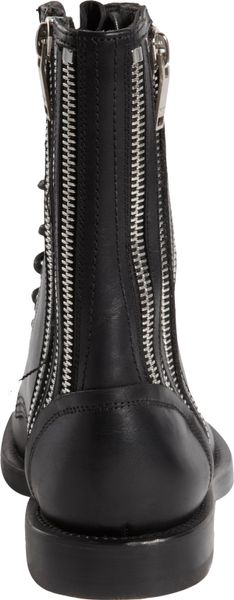 saint laurent zip boots