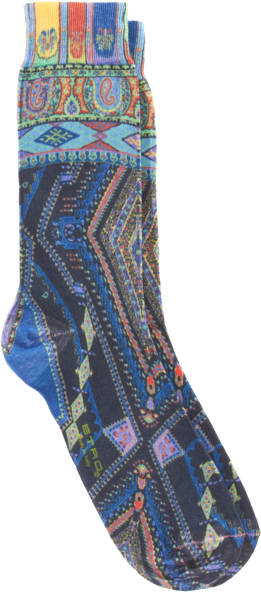 Etro Geometric Paisley Print Socks in Multicolor for Men (Blue) Lyst