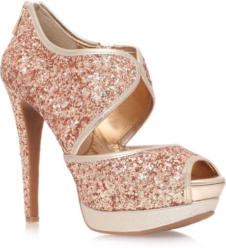 Jessica Simpson Smashh High Heel Platform Shoes in Pink (Gold) | Lyst