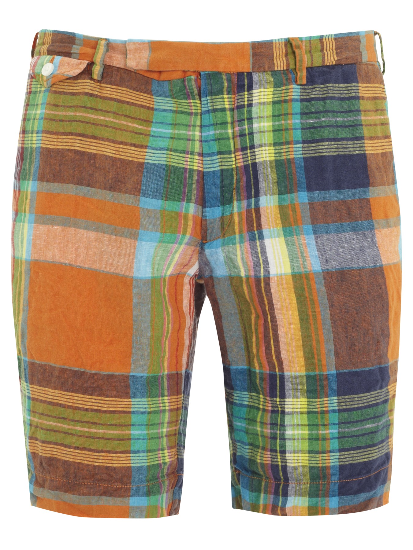 Polo Ralph Lauren Classic Plaid Shorts In Multicolor For Men Orange Plaid Lyst 6599