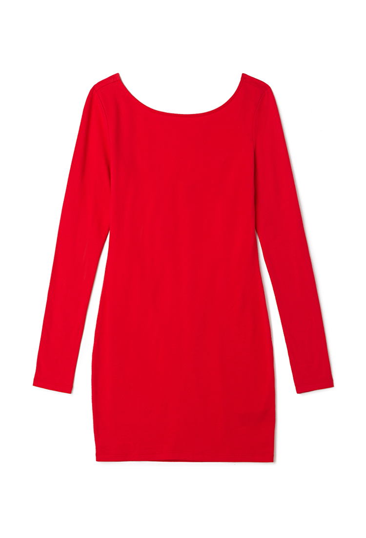 Forever 21 Crisscross Bodycon Dress in Red | Lyst