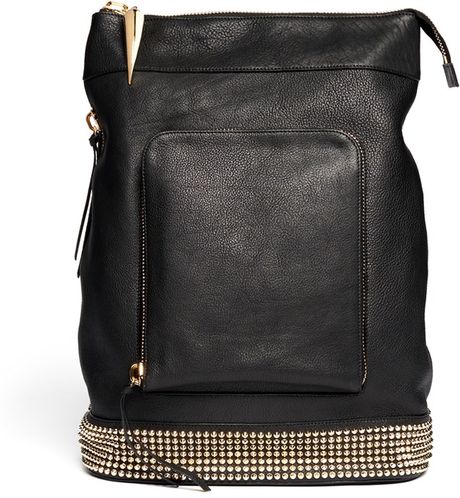 Giuseppe Zanotti Studded Leather Backpack in Black for Men | Lyst