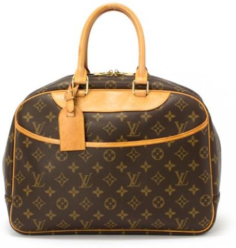 Louis Vuitton Preowned Brown Monogram Canvas Deauville Top Handle Bag in Brown | Lyst