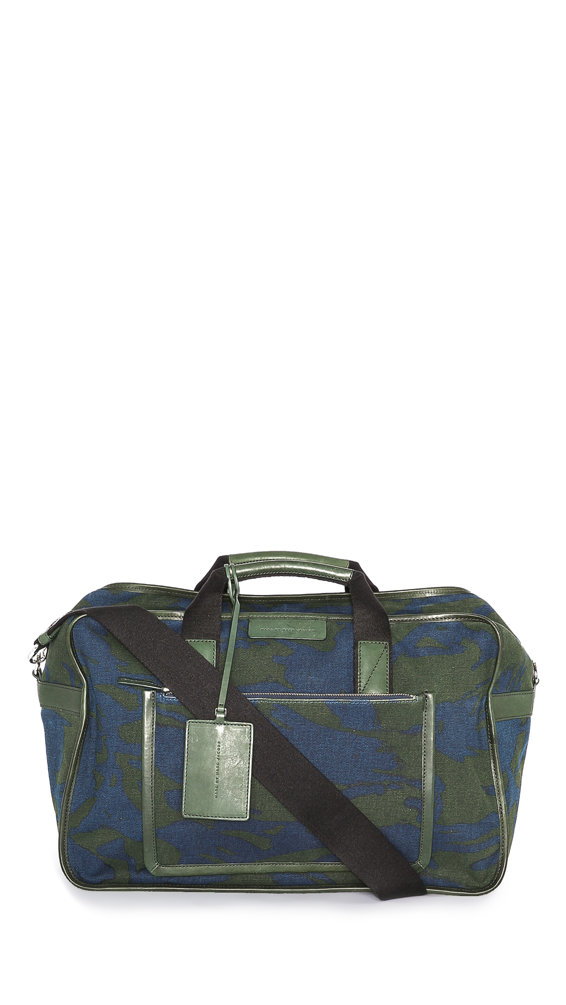 Marc By Marc Jacobs Canvas Duffel Bag with Leather Trim in Green for Men (Icelandic Blue Multi ...