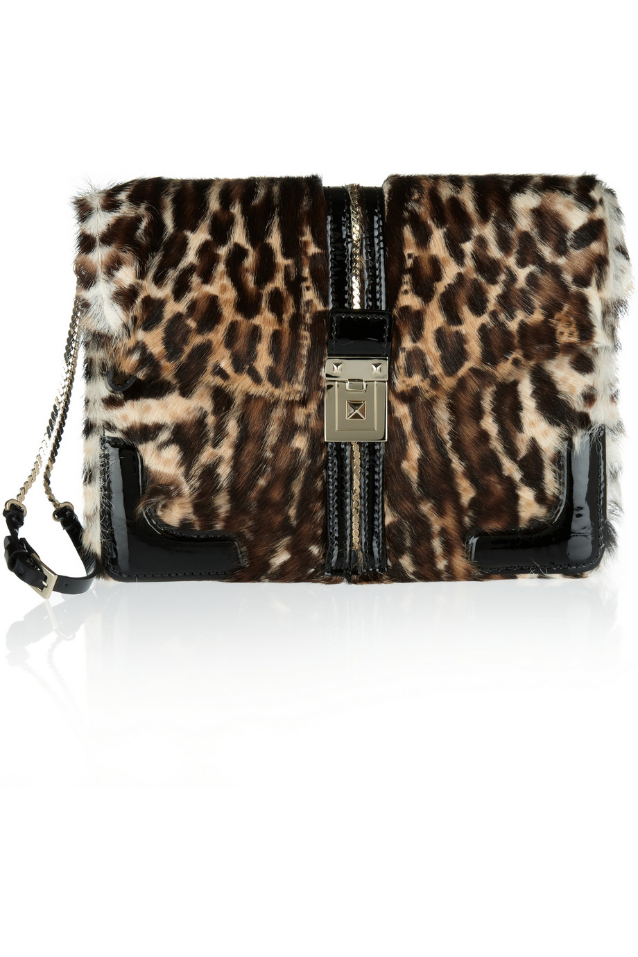 valentino leopard clutch