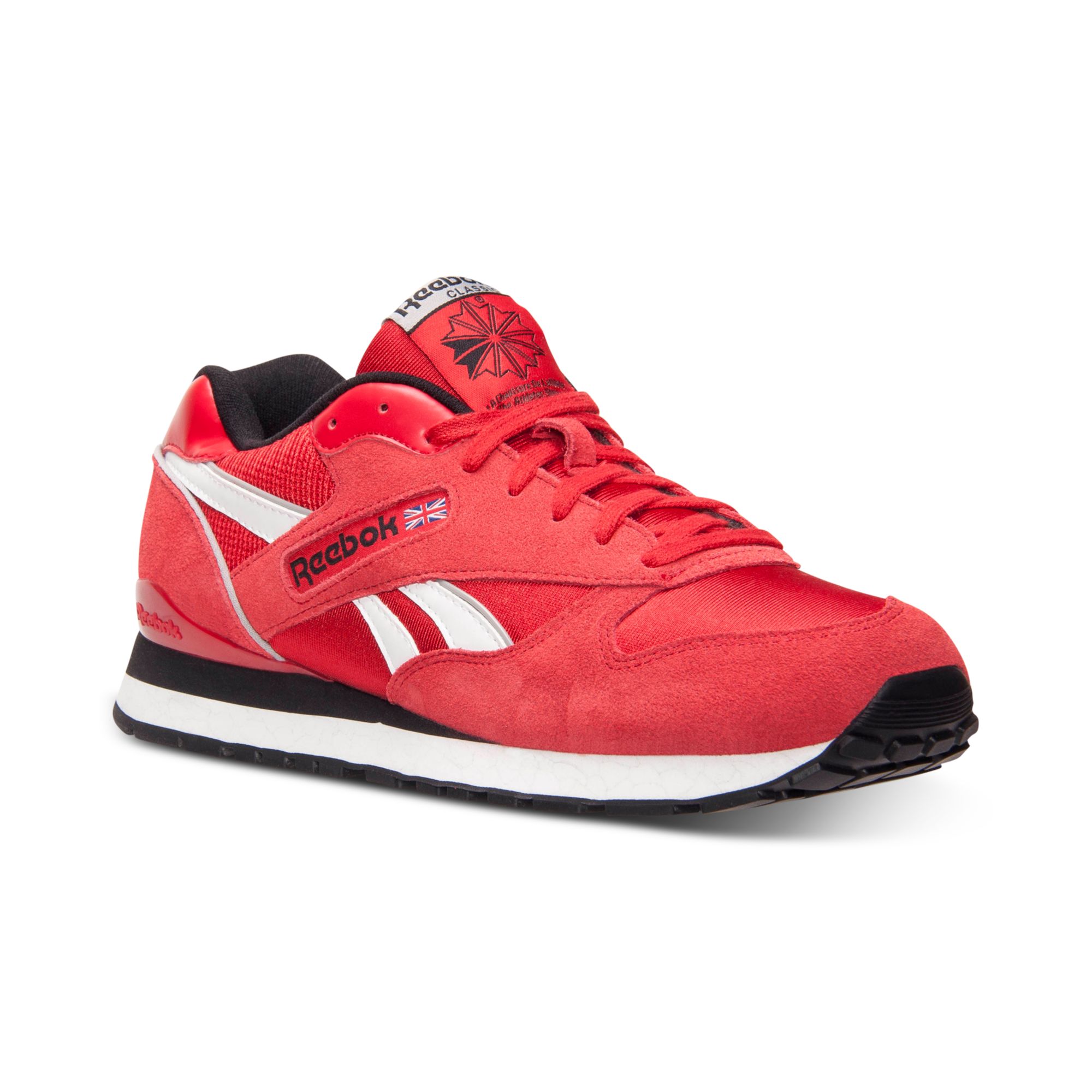 mens red reebok classics