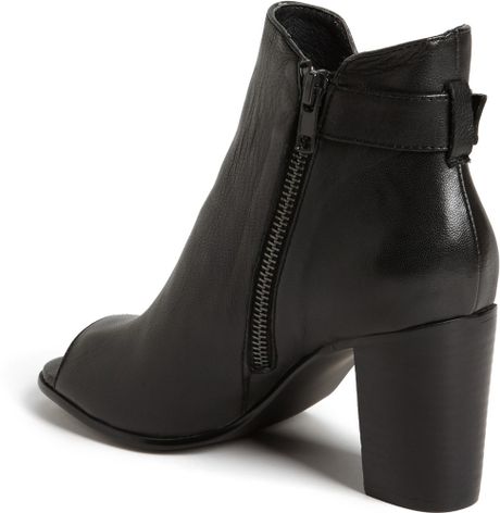 steve madden black peep toe booties