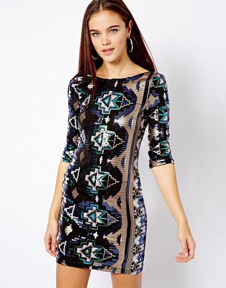 river island sequin dress asos