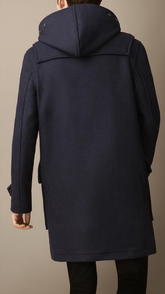 burberry duffle coat navy