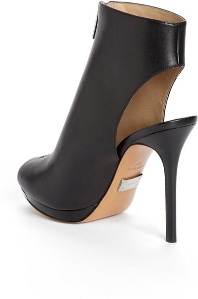 michael kors walden leather bootie