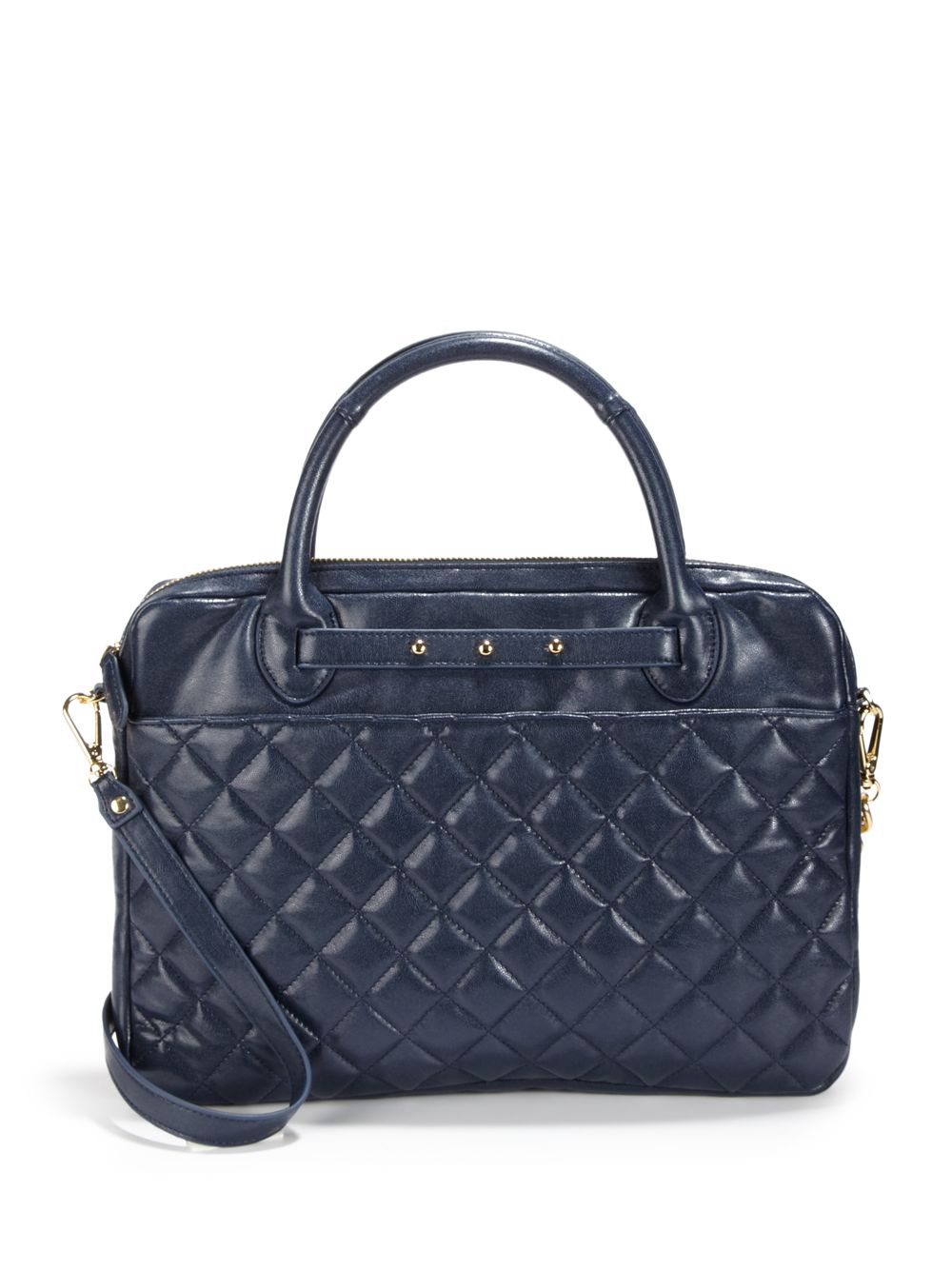 quilted laptop tote