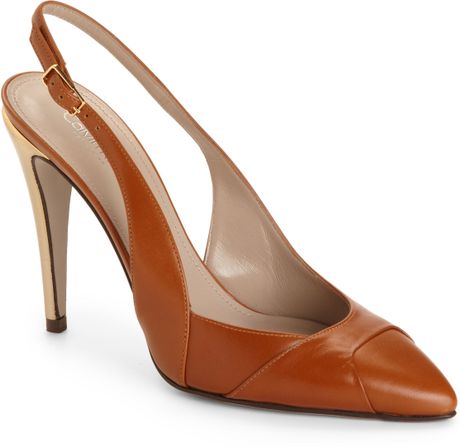 black and tan slingbacks