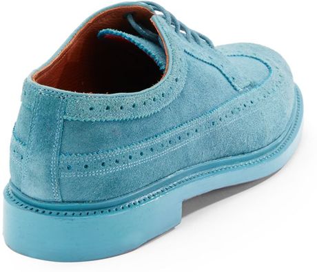 turquoise brogues
