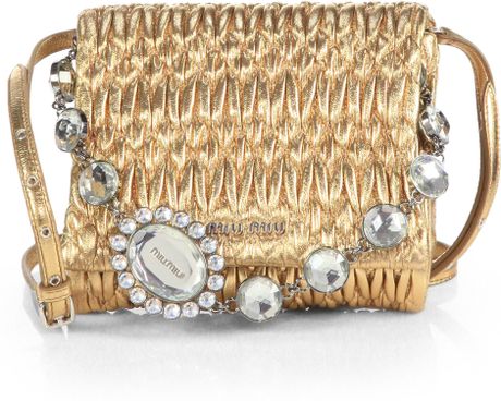 miu miu gold bag