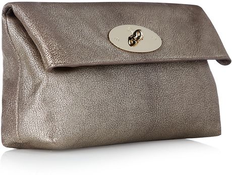 grey mulberry clutch bag