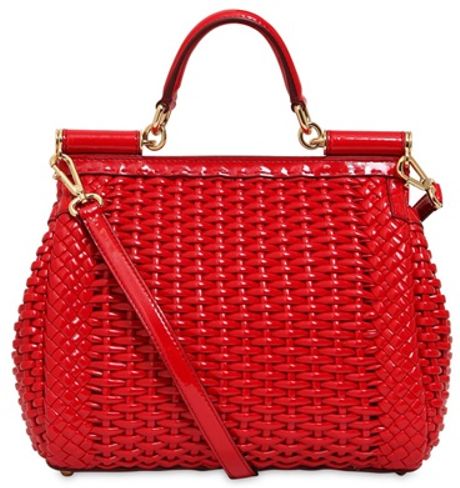 dolce and gabbana woven bag