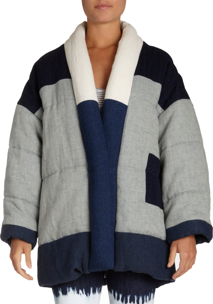Etoile Isabel Marant Dempster Quilted Patchwork Jacket in Blue Lyst