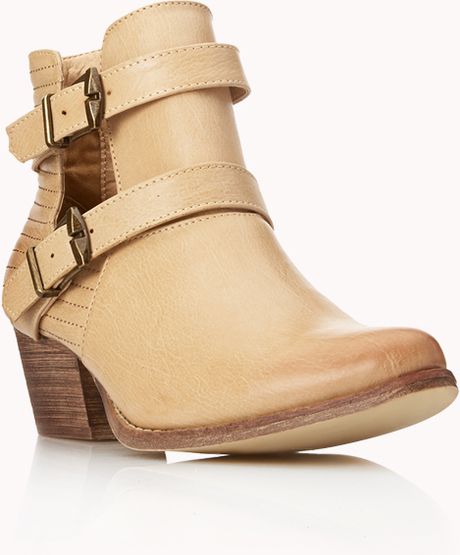 taupe western booties