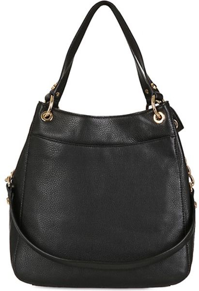 Michael Michael Kors Fulton Soft Leather Shoulder Bag in Black | Lyst