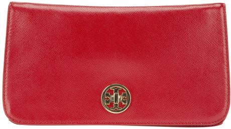 tory burch clutch red