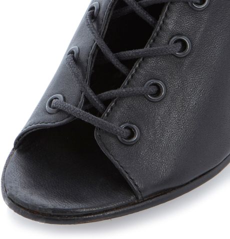 madden laceup heel sandals steve block leather