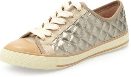 tory burch sneakers silver