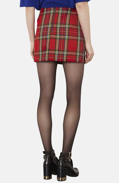 topshop plaid skirt