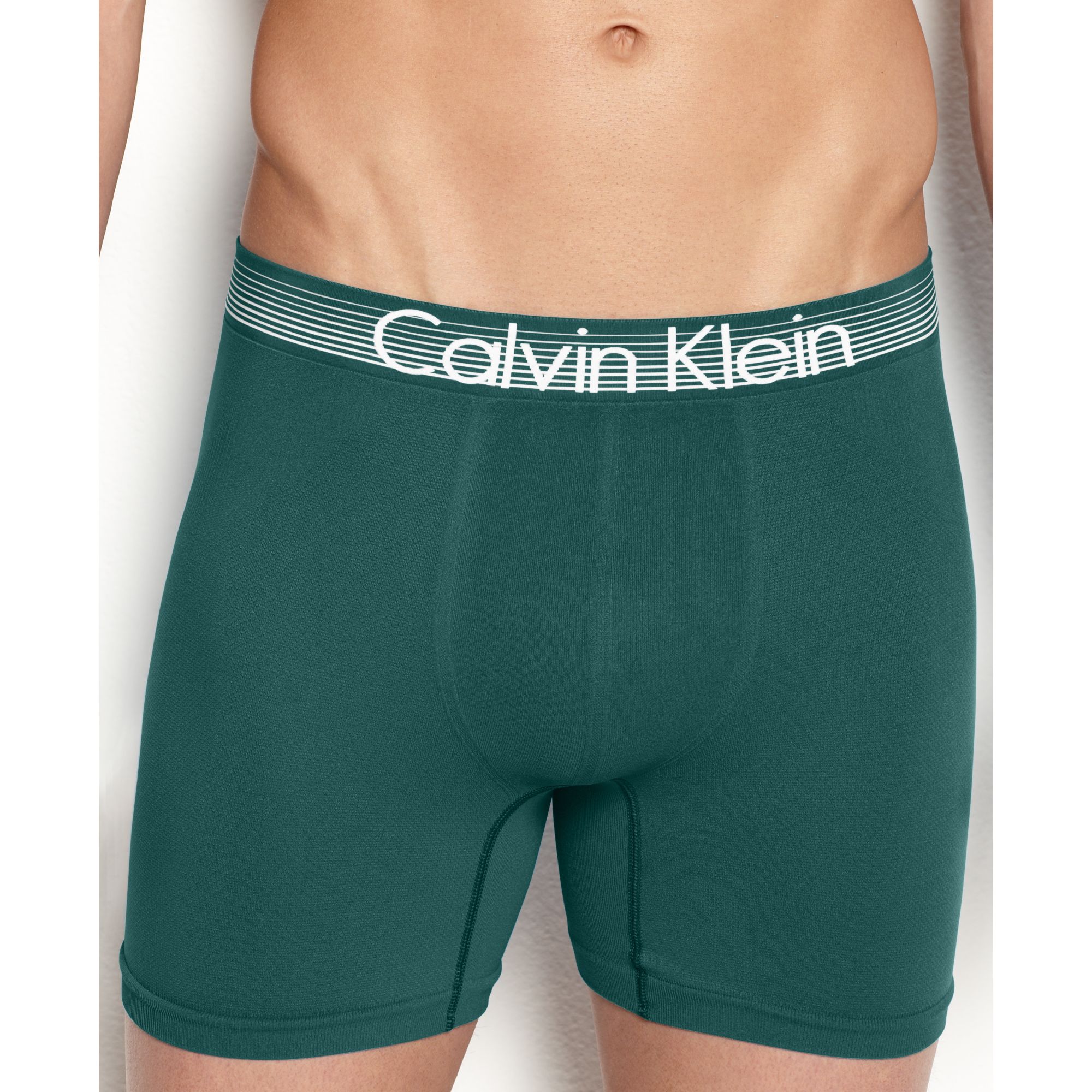 Calvin Klein Concept Microfiber Boxer Brief in Green for Men (Balsam